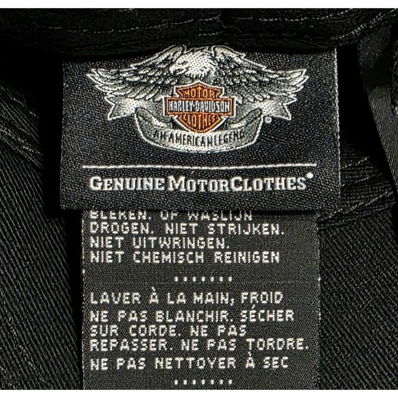 New Harley Davidson Willie G Skull Hat Flames Embroidered Baseball Cap XL Gift - Picture 8 of 10